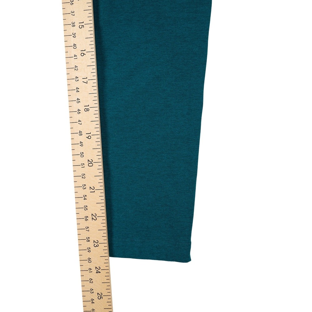 Beyond Yoga Leggings High Waisted Pocket Teal Green Size L Made in USA - Picture 6 of 9
